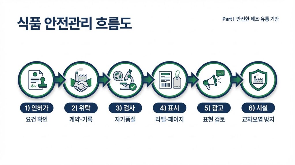 식품안전관리흐름도